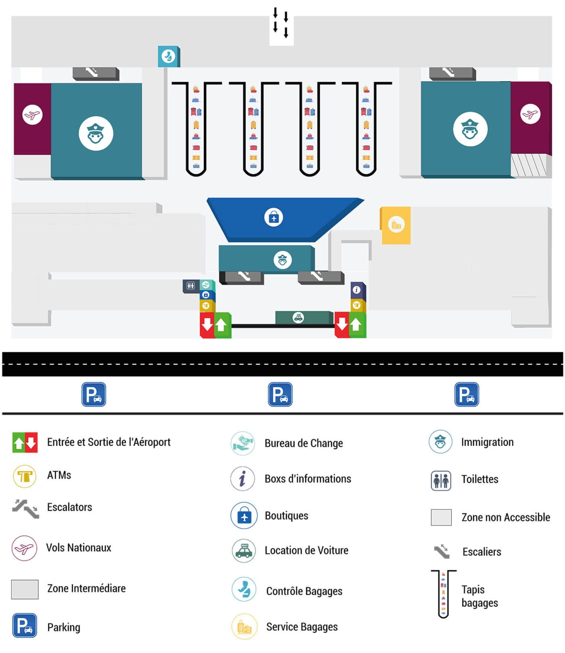 Léopold Sédar Senghor International Airport Terminal Arrival Map 2025