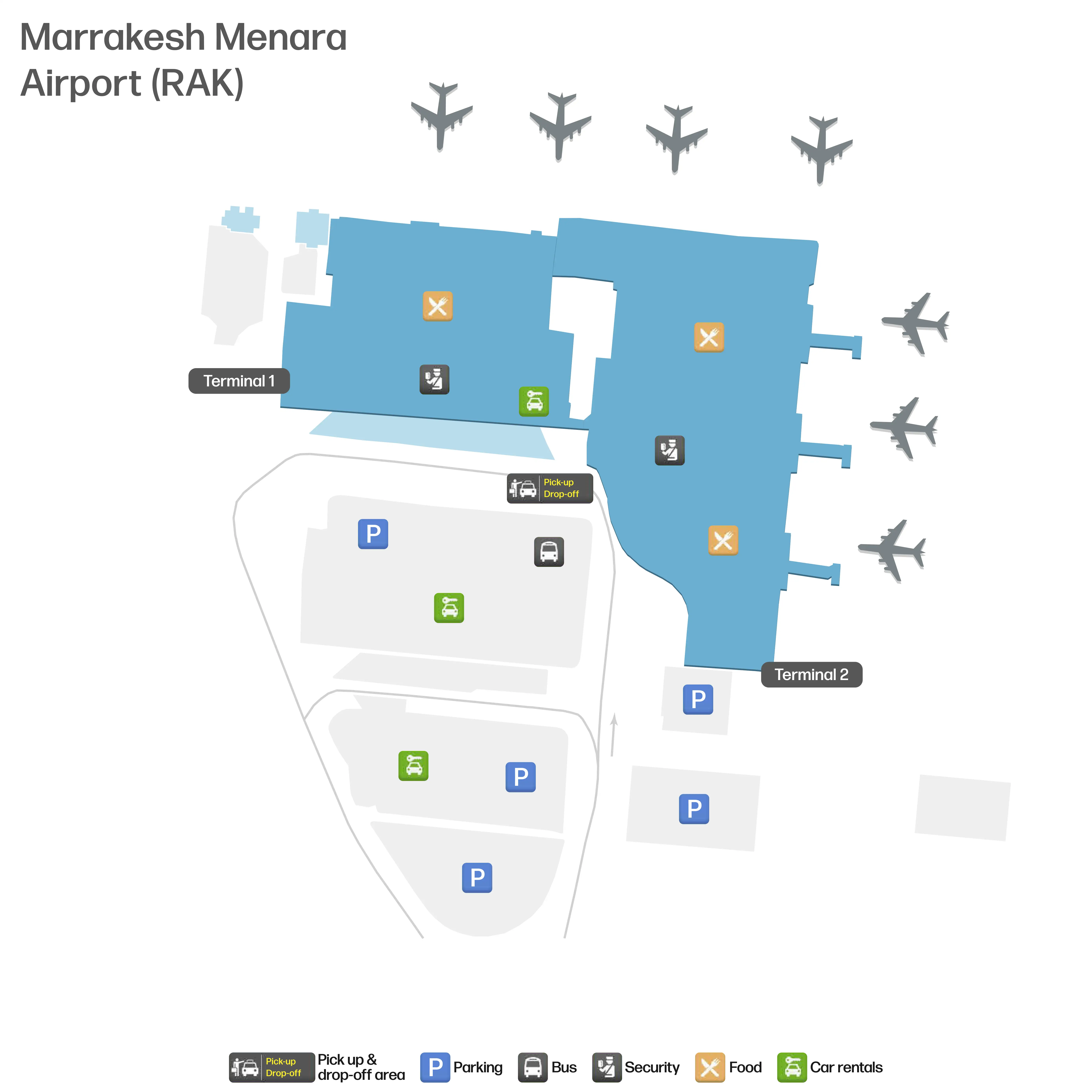 Marrakech Menara Airport Map 2026