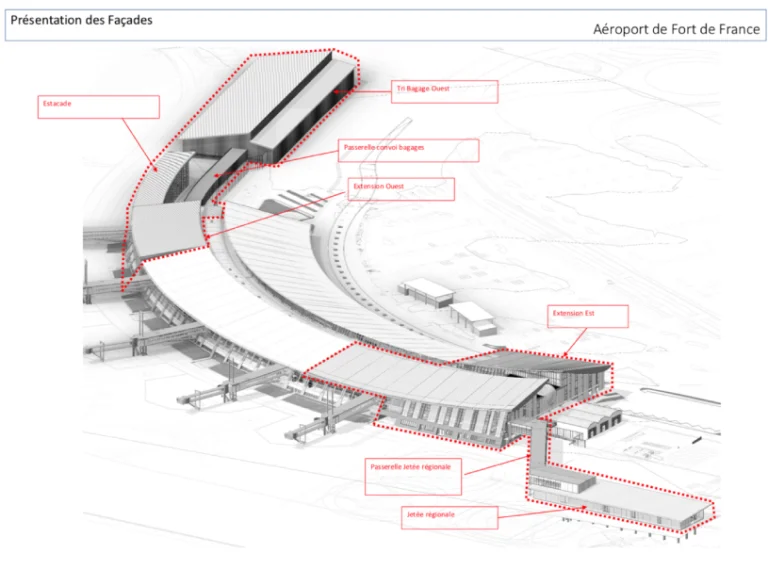 Martinique Aimé Césaire International Airport Terminal Map 2025-2019