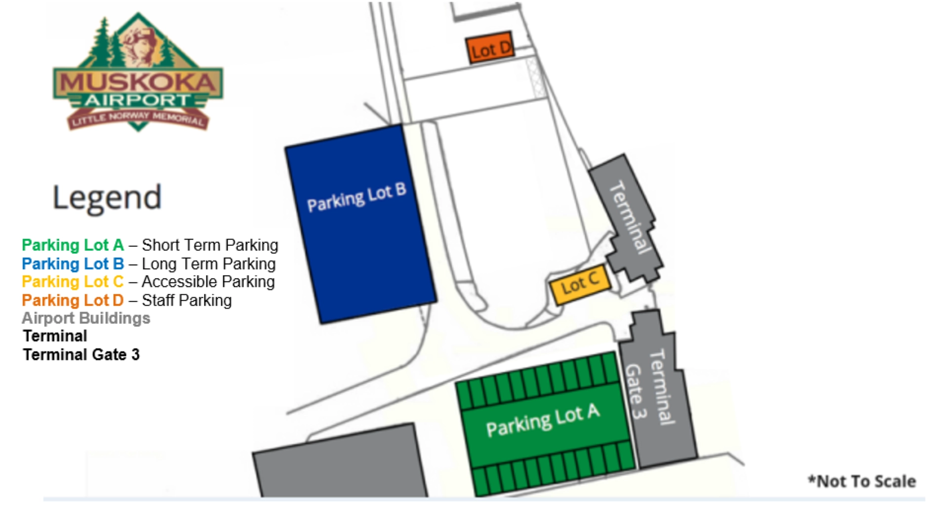 Muskoka Airport Terminal Map 2025-2023