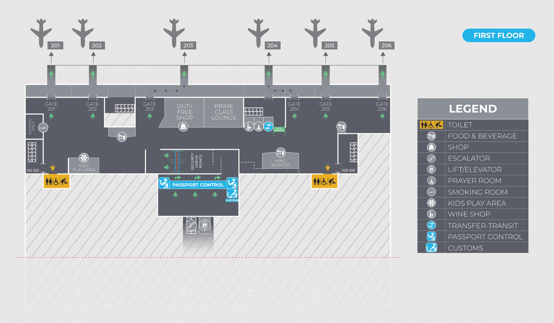 Skopje International Airport Terminal Map 2025