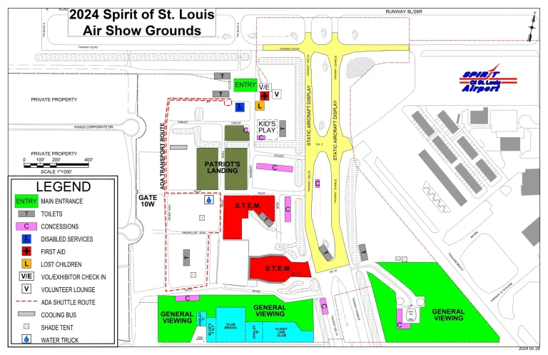 Spirit of St Louis Airport Terminal Map 2025-2024
