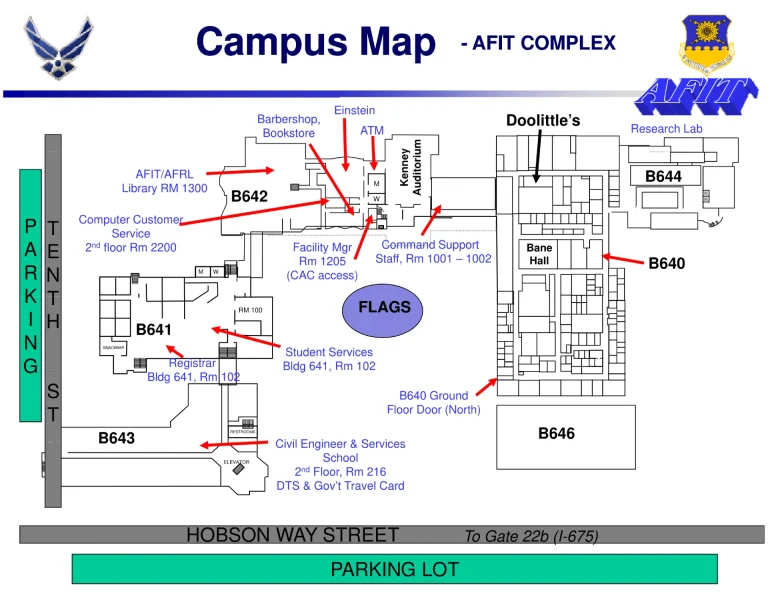 2025 Air Force Institute of Technology Campus Map