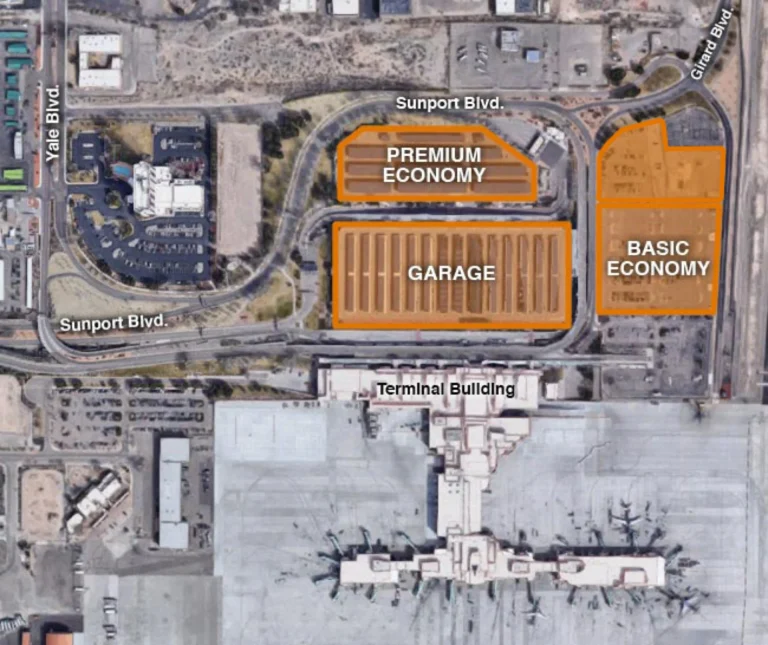 Albuquerque International Sunport Parking Map 2025-2024