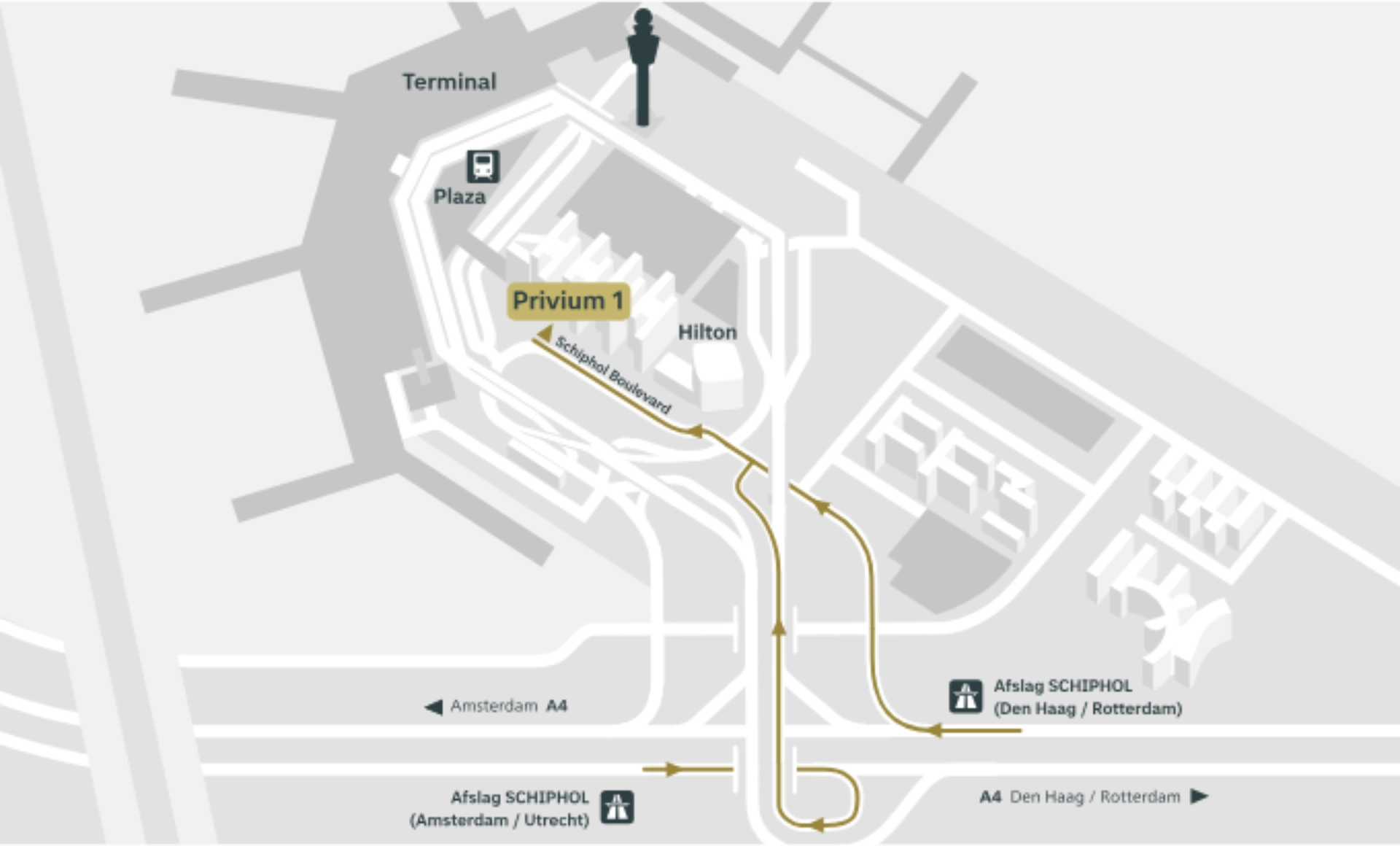 Amsterdam Airport Schiphol Terminal Privium 1 Parking Map 2025
