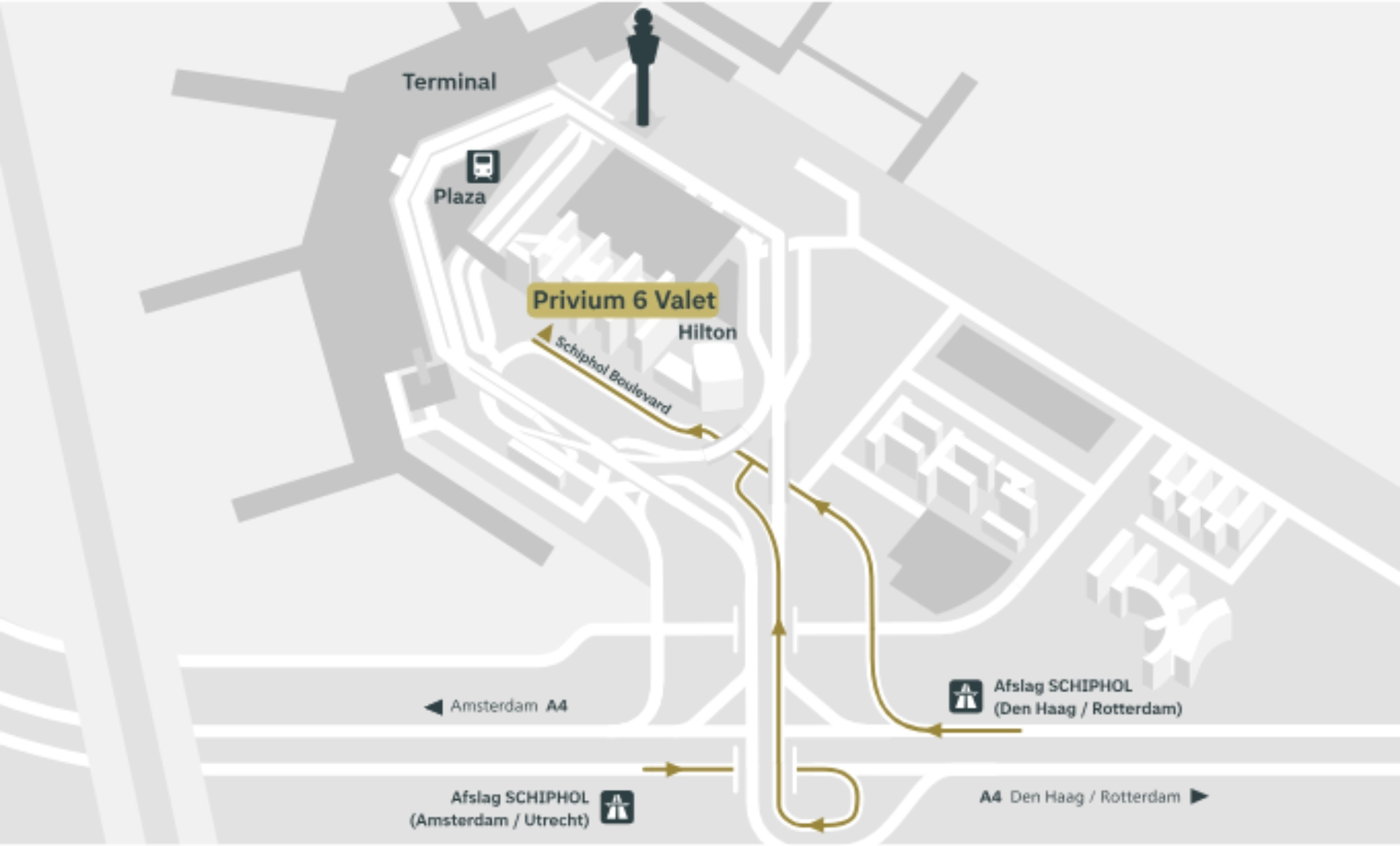 Amsterdam Airport Schiphol Terminal Privium 6 Unsheltered Parking Map 2025