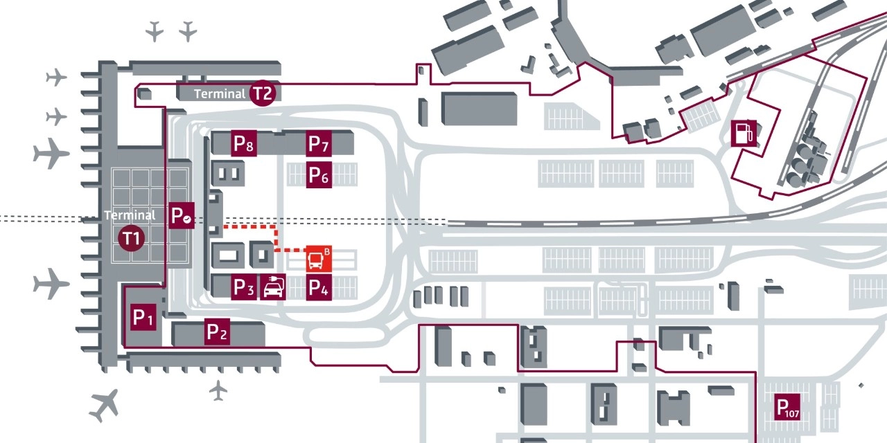 Berlin Brandenburg Airport Car Shuttle Bus Terminals Map 2025