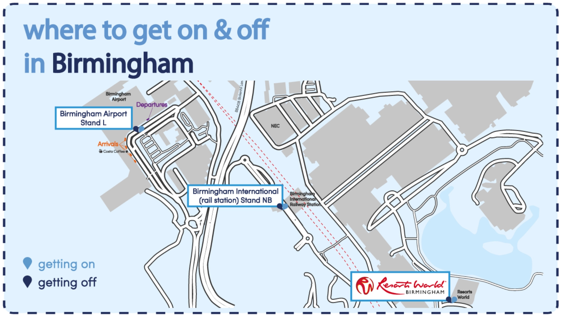 Birmingham Airport Rail Links Map 2025-2016