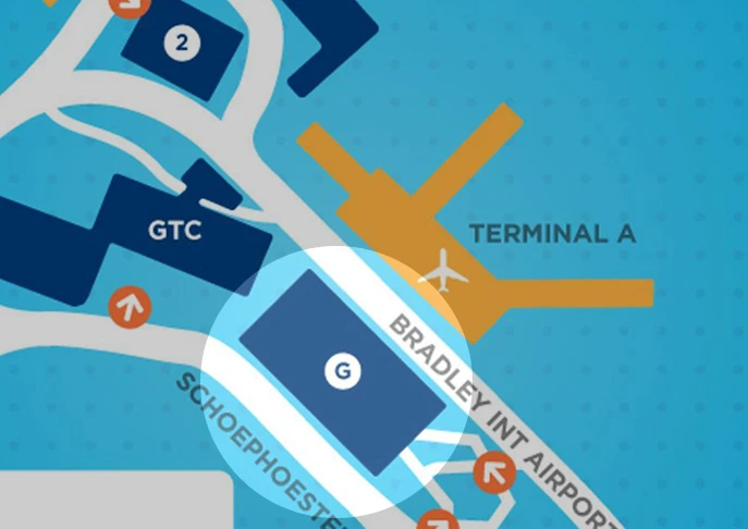 Bradley International Airport Garage Parking Map 2025