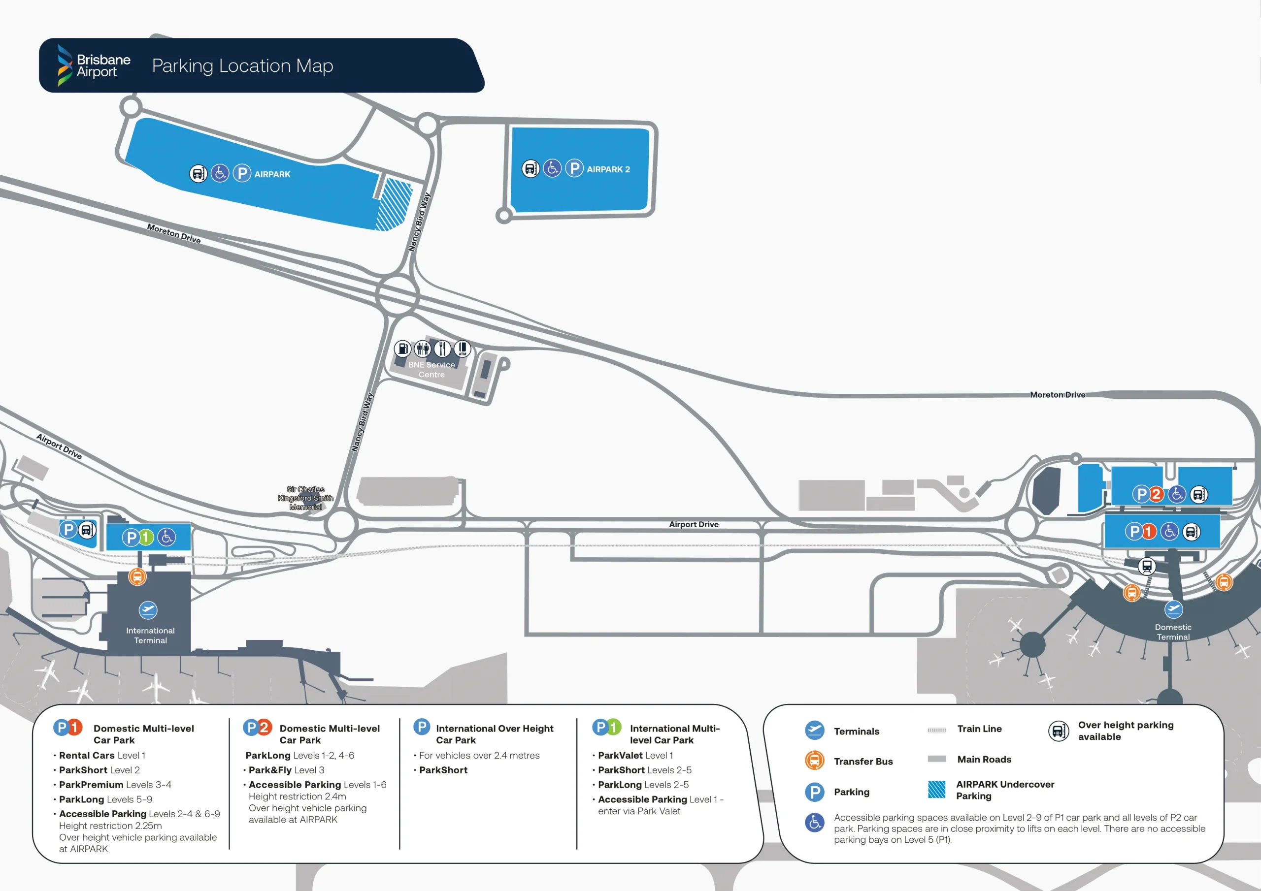 Table of Contents Brisbane International Airport Parking Map 2025