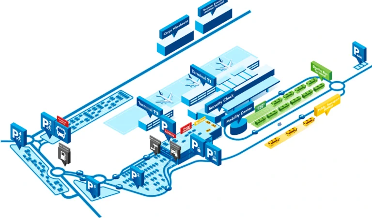 Brussels South Charleroi Airport Parking Map 2025