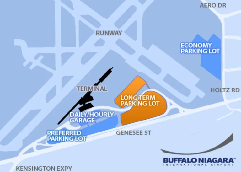 Buffalo Niagara International Airport Parking Map 2025