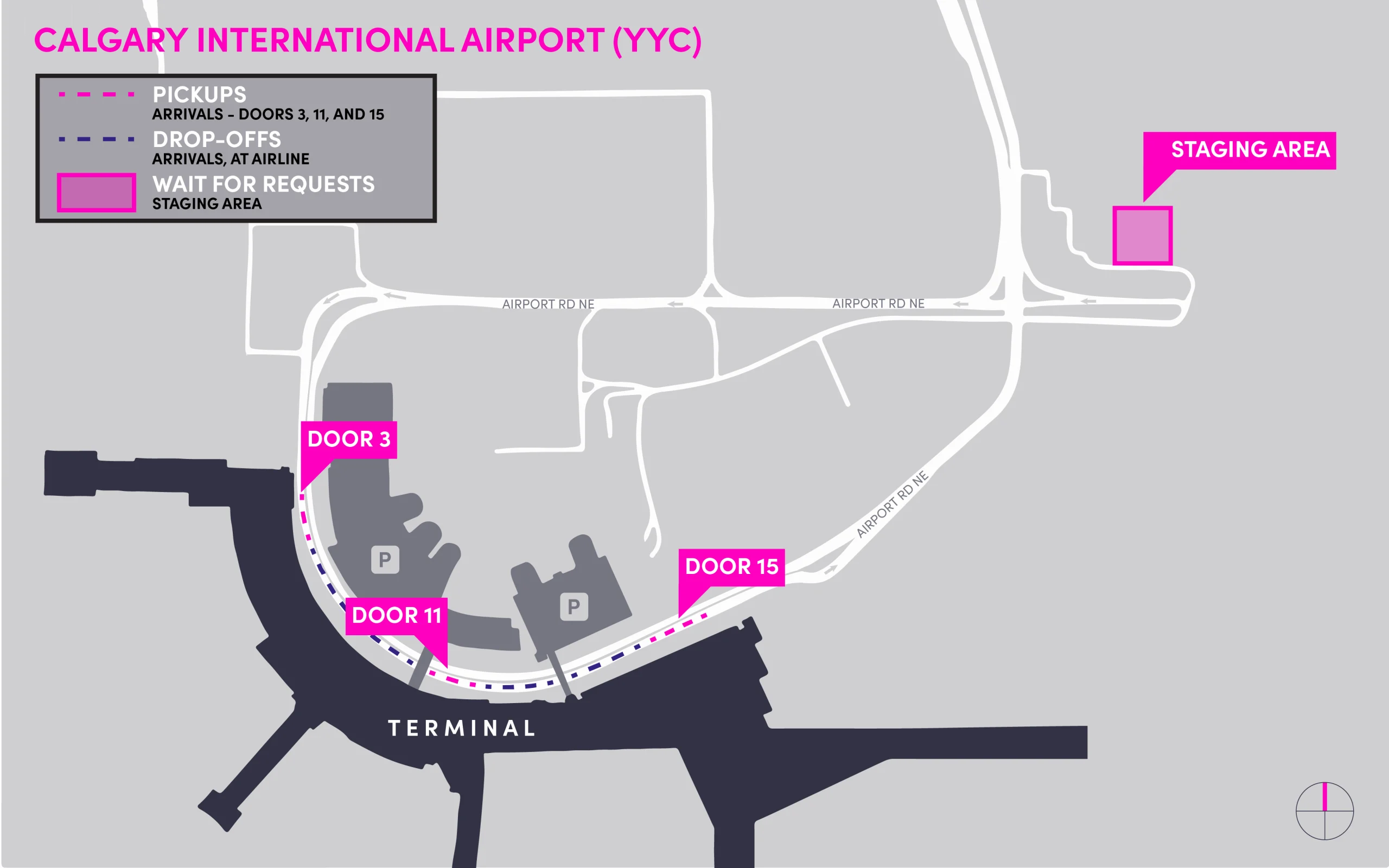 Table of Contents Calgary International Airport Lyft Staging Area Map 2025