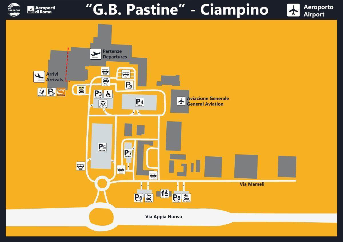 Table of Contents Ciampino G B Pastine International Airport Parking Map 2024