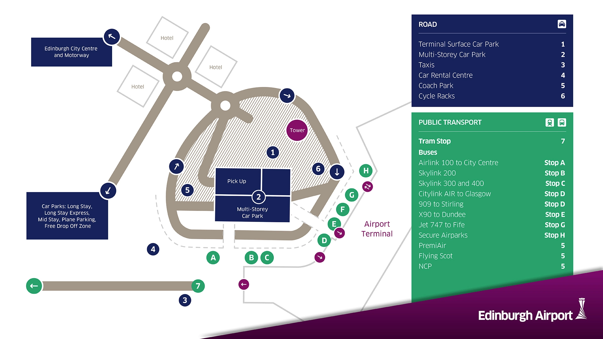 Table of Contents Edinburgh Airport Ground Transportation Map 2025
