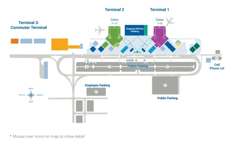Ellison Onizuka Kona International Airport Parking Map 2025-2023