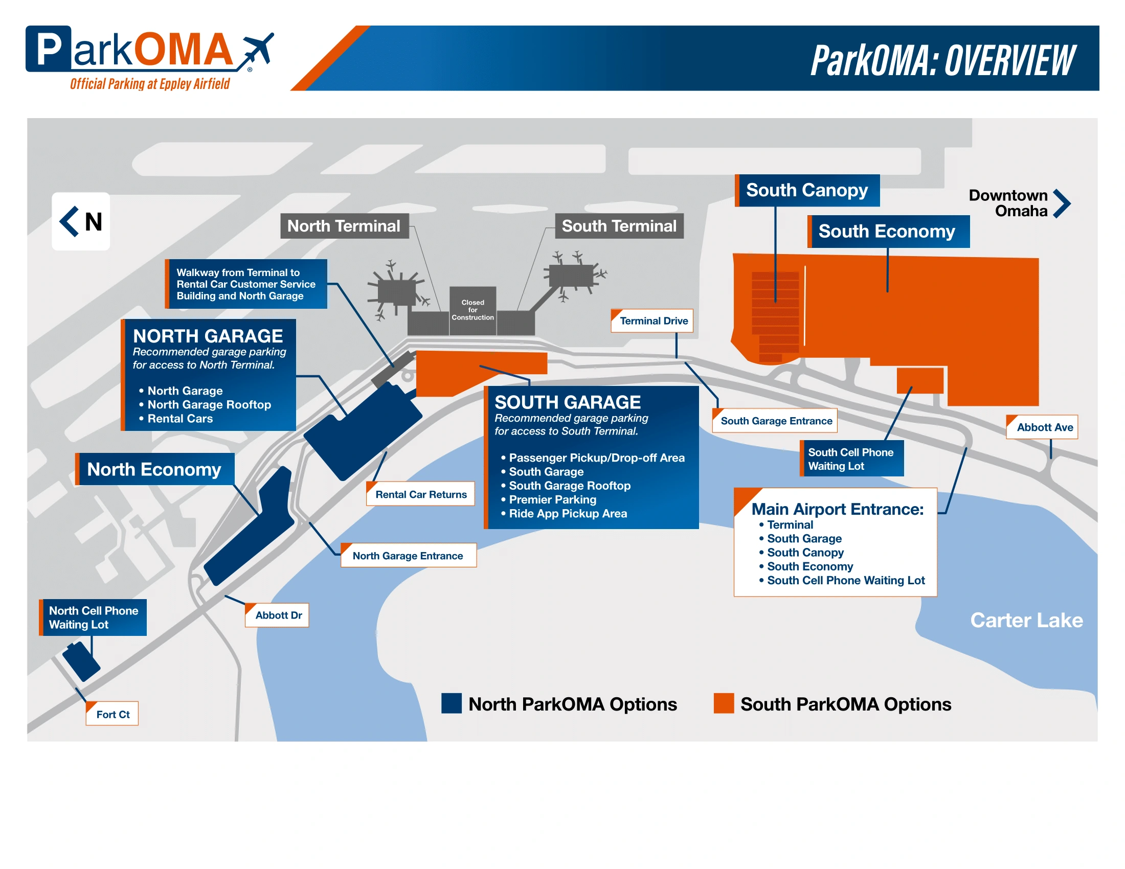 Eppley Airfield Parking Map 2025