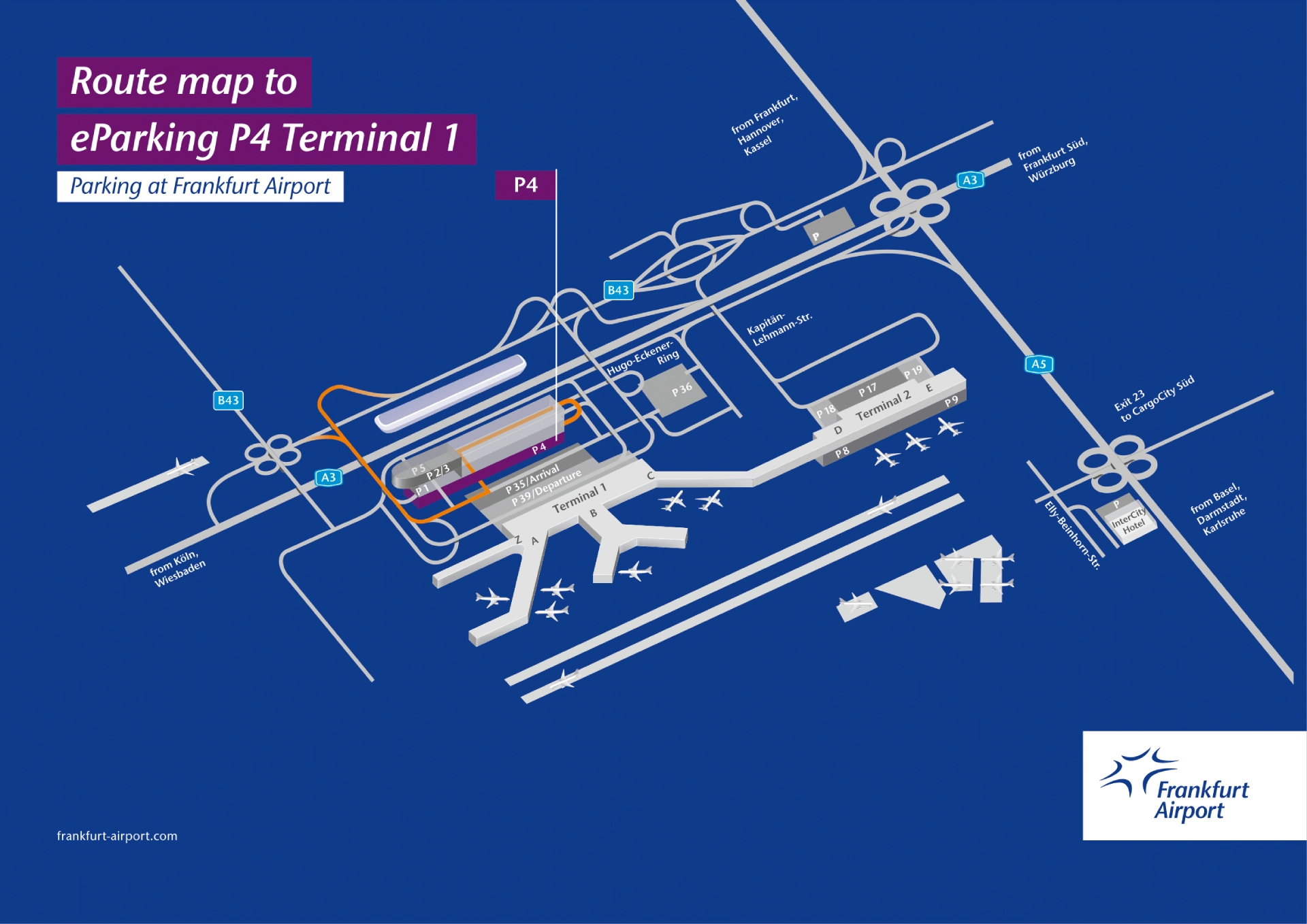 Frankfurt Airport Terminal 1 EParking Map 2025