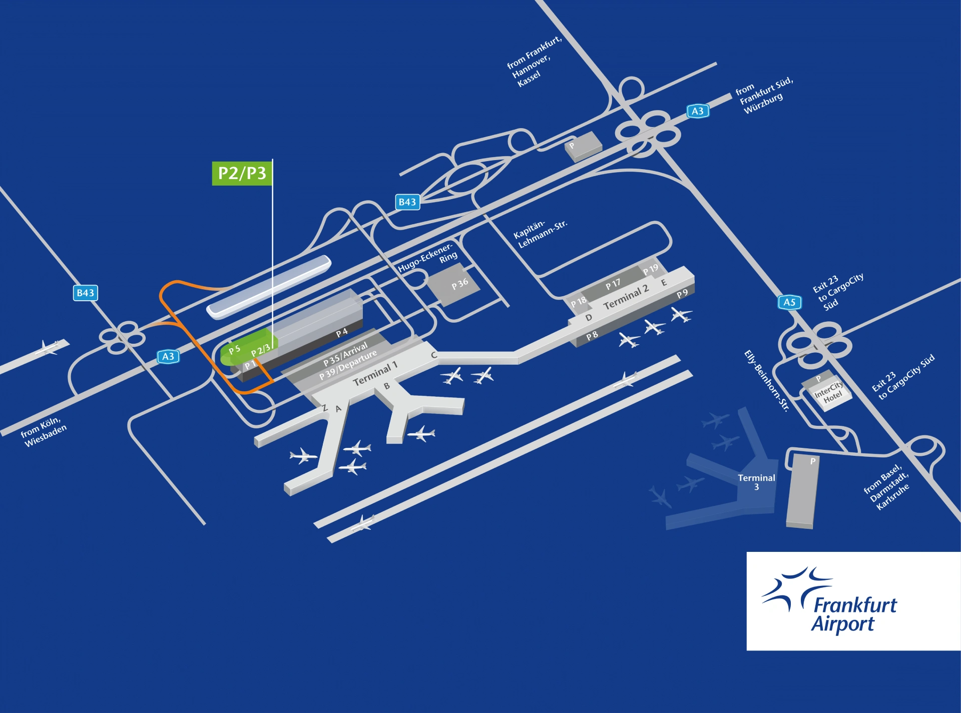 Frankfurt Airport Terminal 1 Parking Map 2025