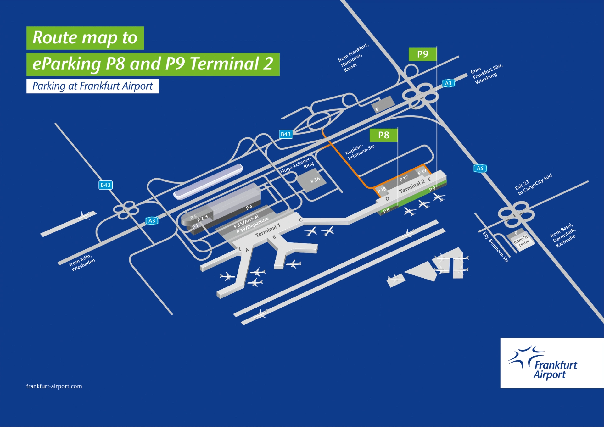 Frankfurt Airport Terminal 2 EParking Map 2025