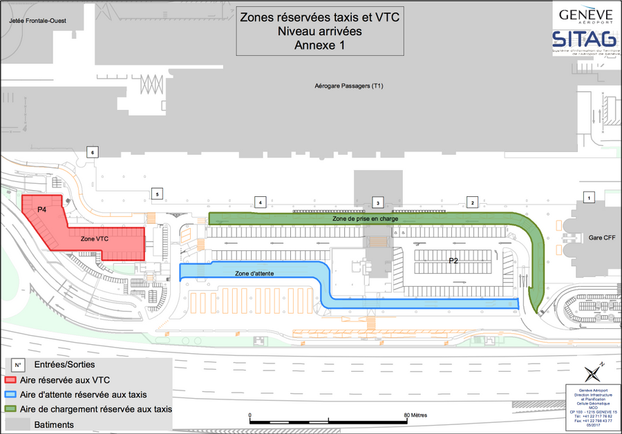 Geneva Cointrin International Uber Pick Up Location Map 2025