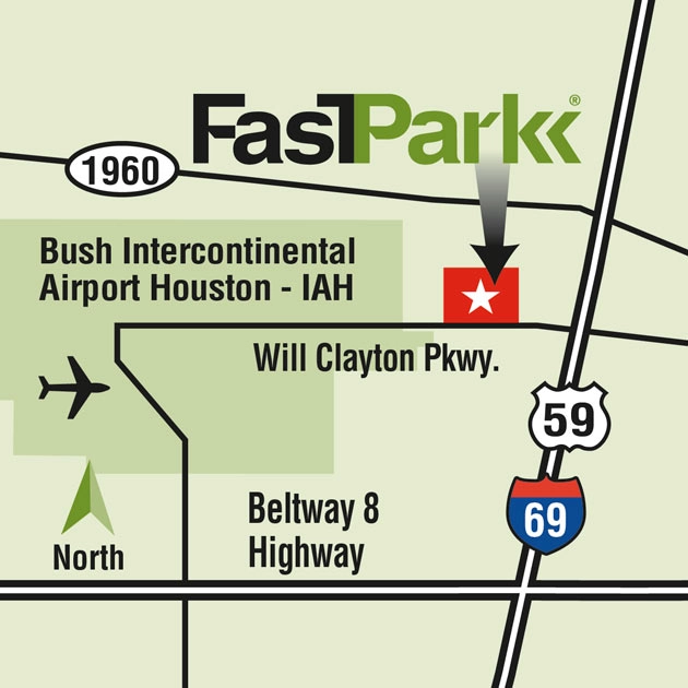 George Bush Intercontinental Airport Fast Park Map 2025