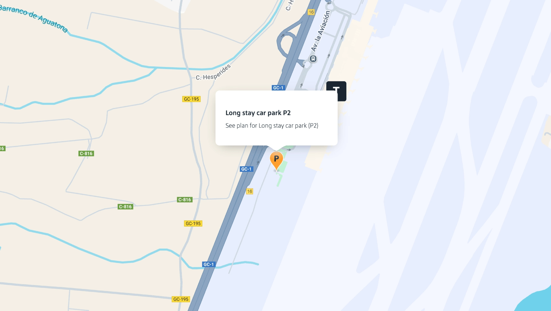 Gran Canaria Airport Long Term Parking Map 2025