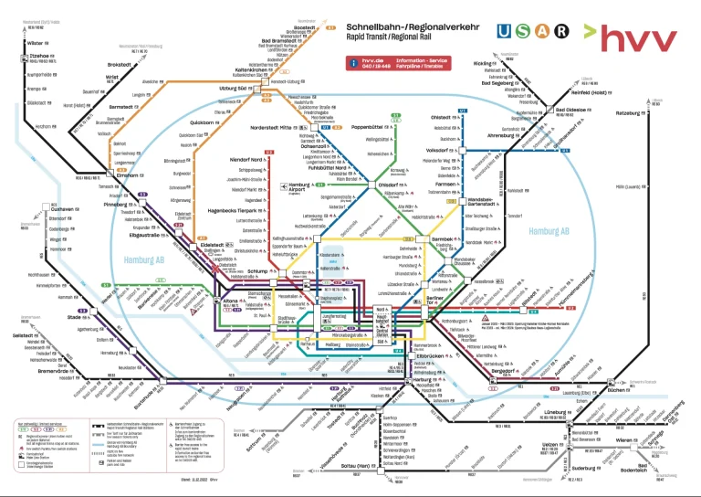 Hamburg Helmut Schmidt Airport Raid Transit Map 2025