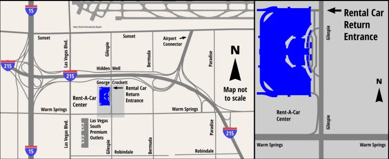 Harry Reid International Airport Rent A Car Center Map 2025