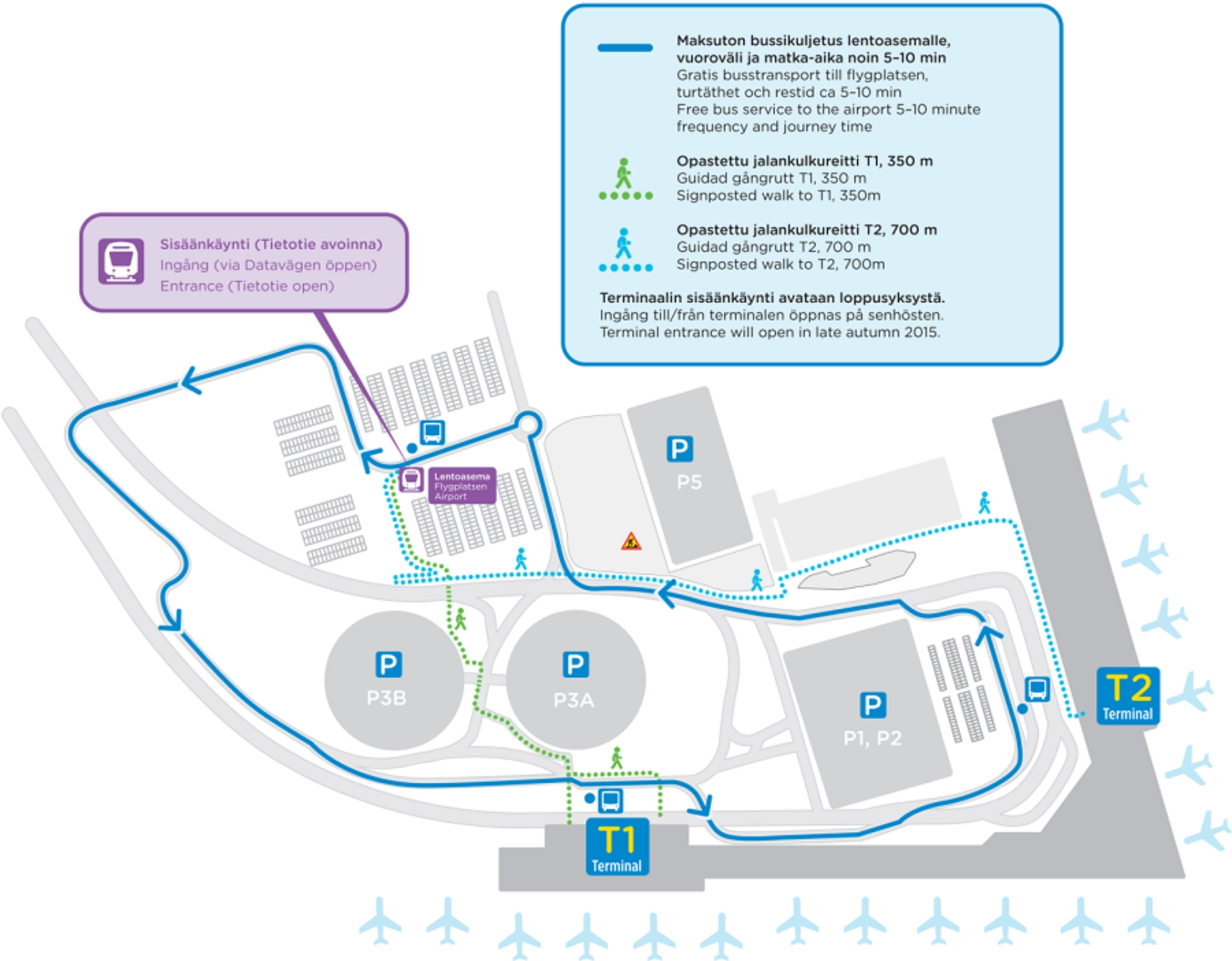 Helsinki Airport Railway Route Map 2025-2015