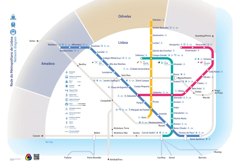 Humberto Delgado Airport Metro Route Map 2025-2024