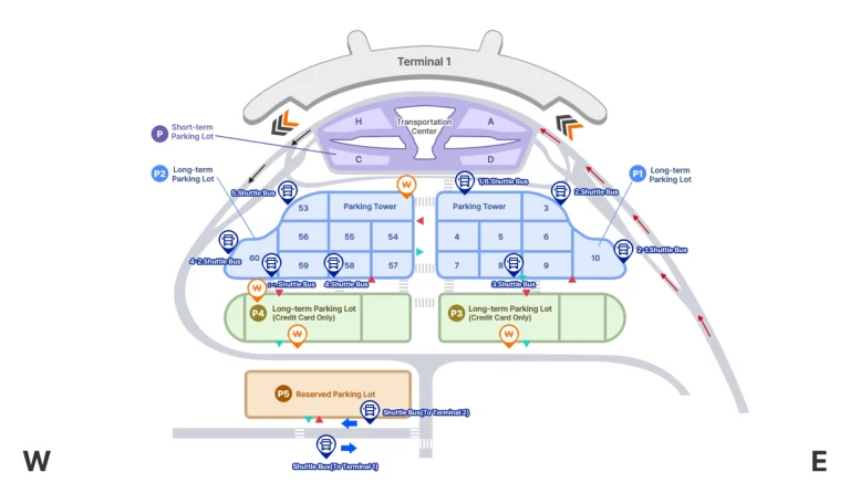 Incheon International Airport T1 Parking Map 2025