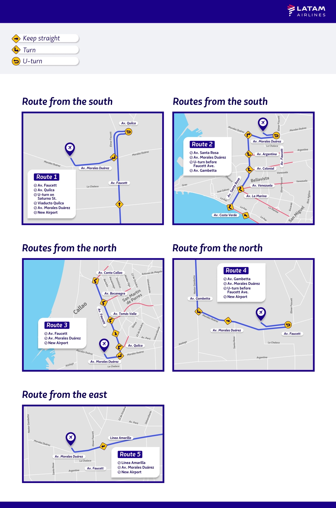Jorge Chávez International Airport Car Access Map 2025