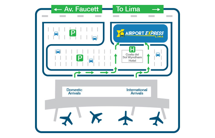 Jorge Chávez International Airport Parking Map 2025-2022