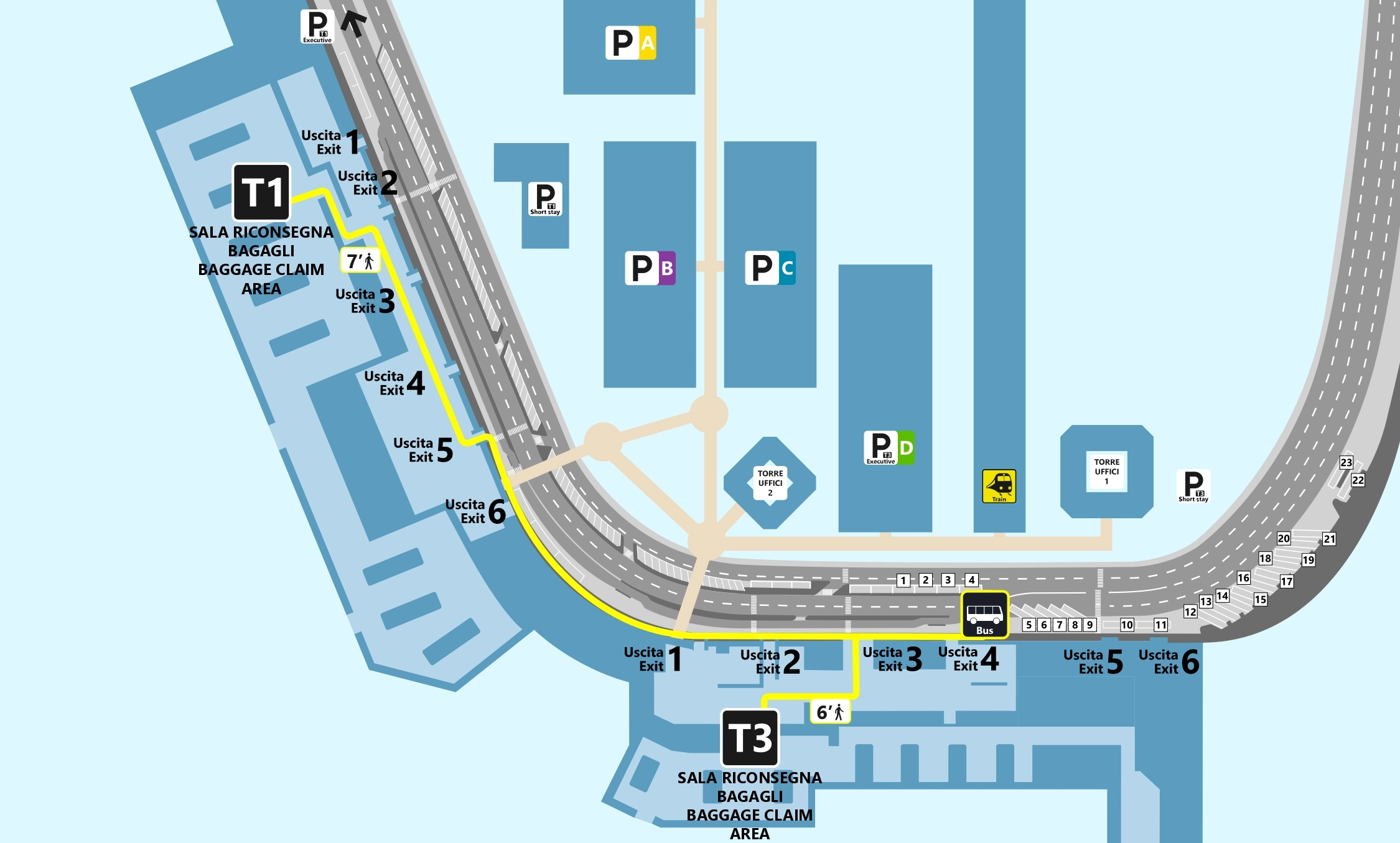 Table of Contents Leonardo da Vinci International Airport Bus Hub Map 2025