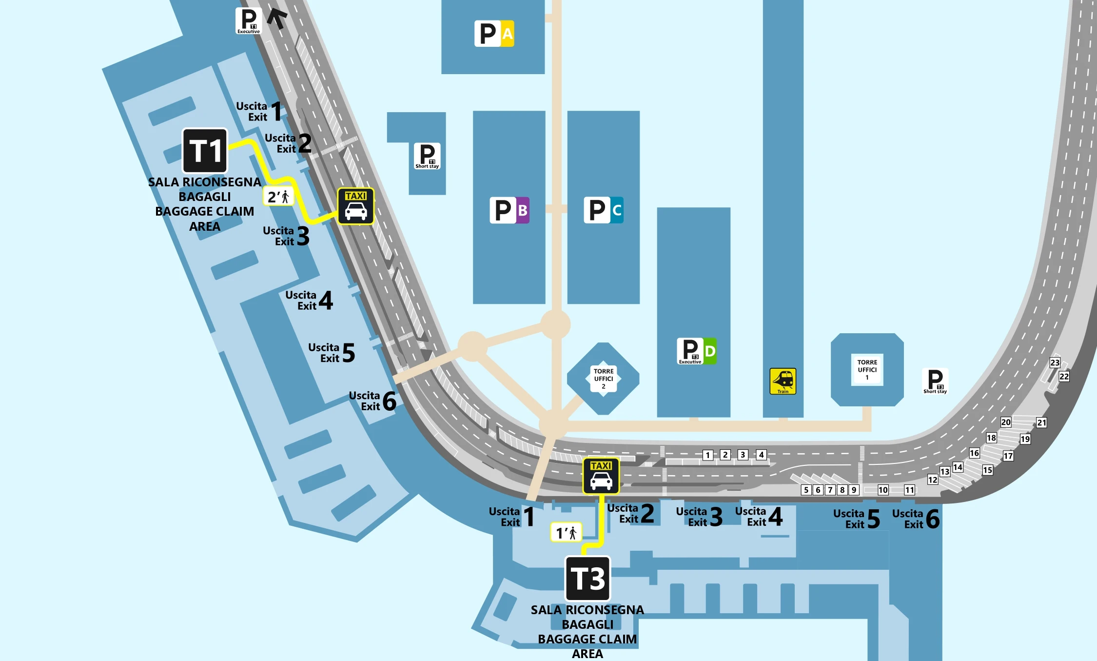 Table of Contents Leonardo da Vinci International Airport Taxi Services Map 2025