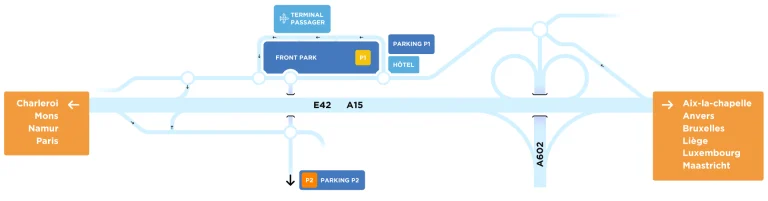 Liège Airport Terminal Map 2025-2022