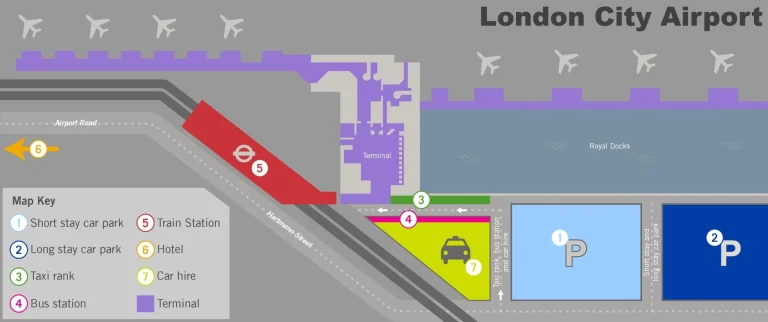 London City Airport Parking Map 2025
