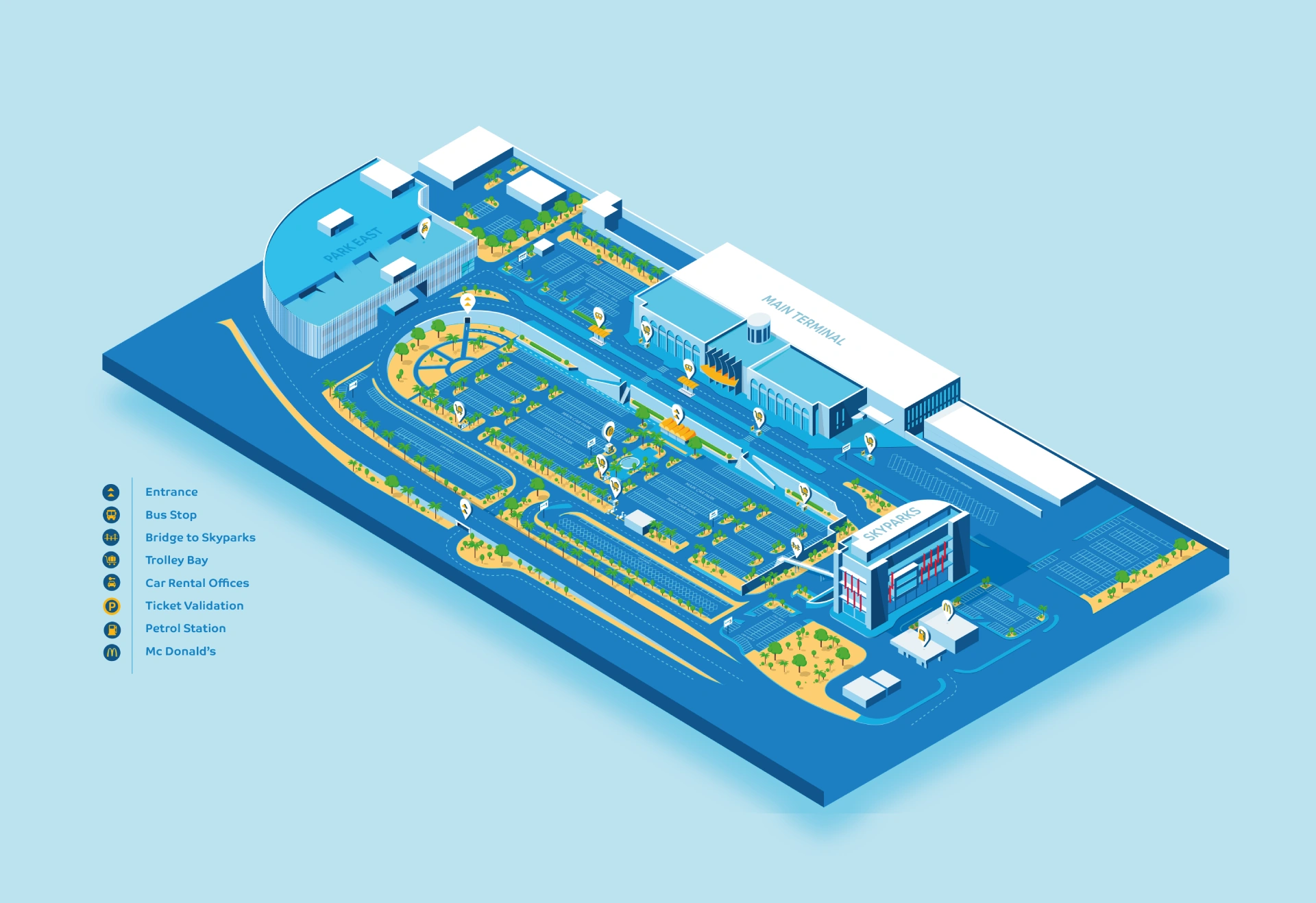 Malta International Airport Parking Map 2025