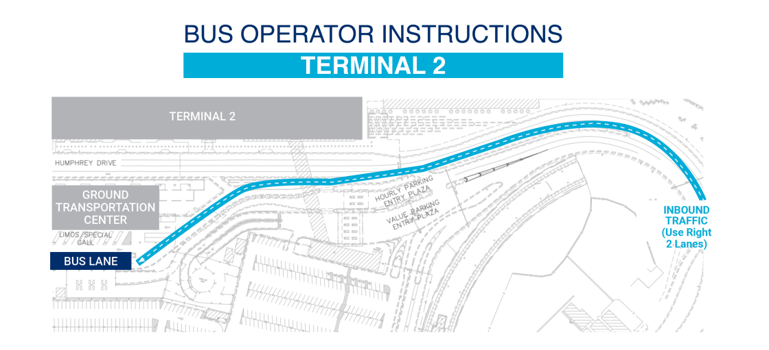 Minneapolis Saint Paul International Airport Bus Operator Instructions Terminal 2 Map 2025