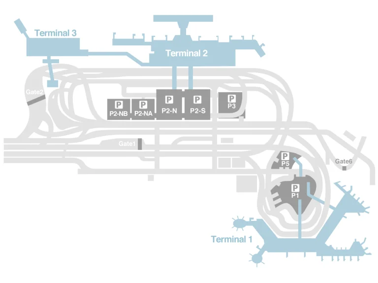 Narita International Airport Parking Map 2025