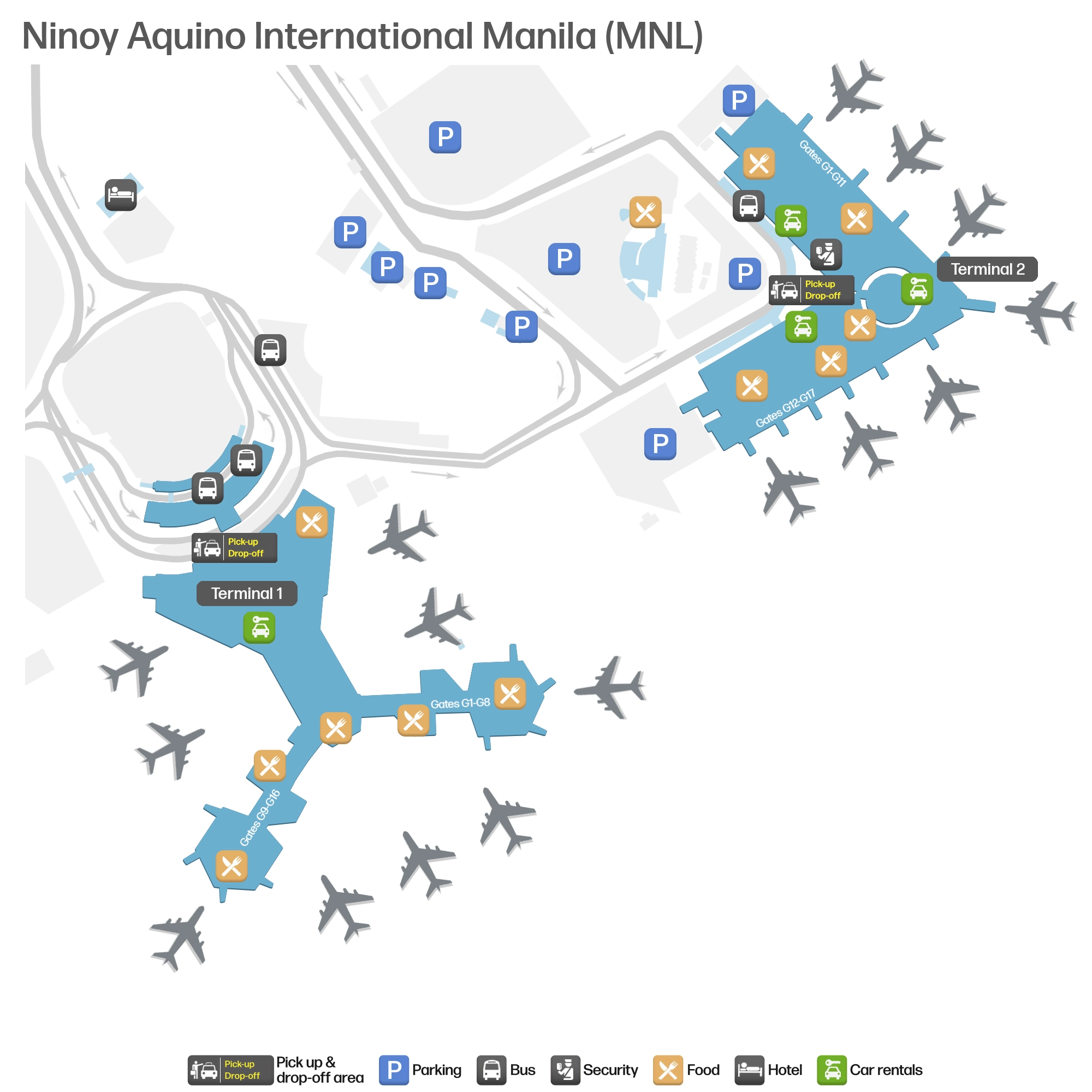 Ninoy Aquino International Airport Parking Map 2025