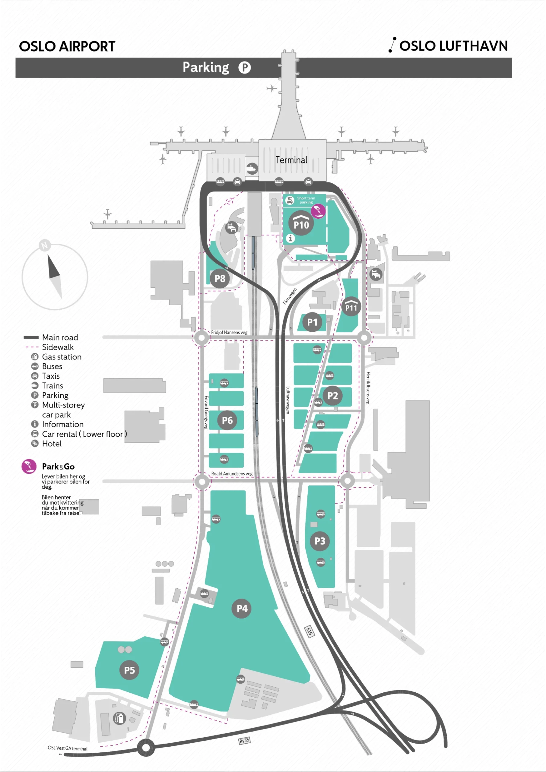 Oslo Gardermoen Airport Parking Map 2025 All Maps