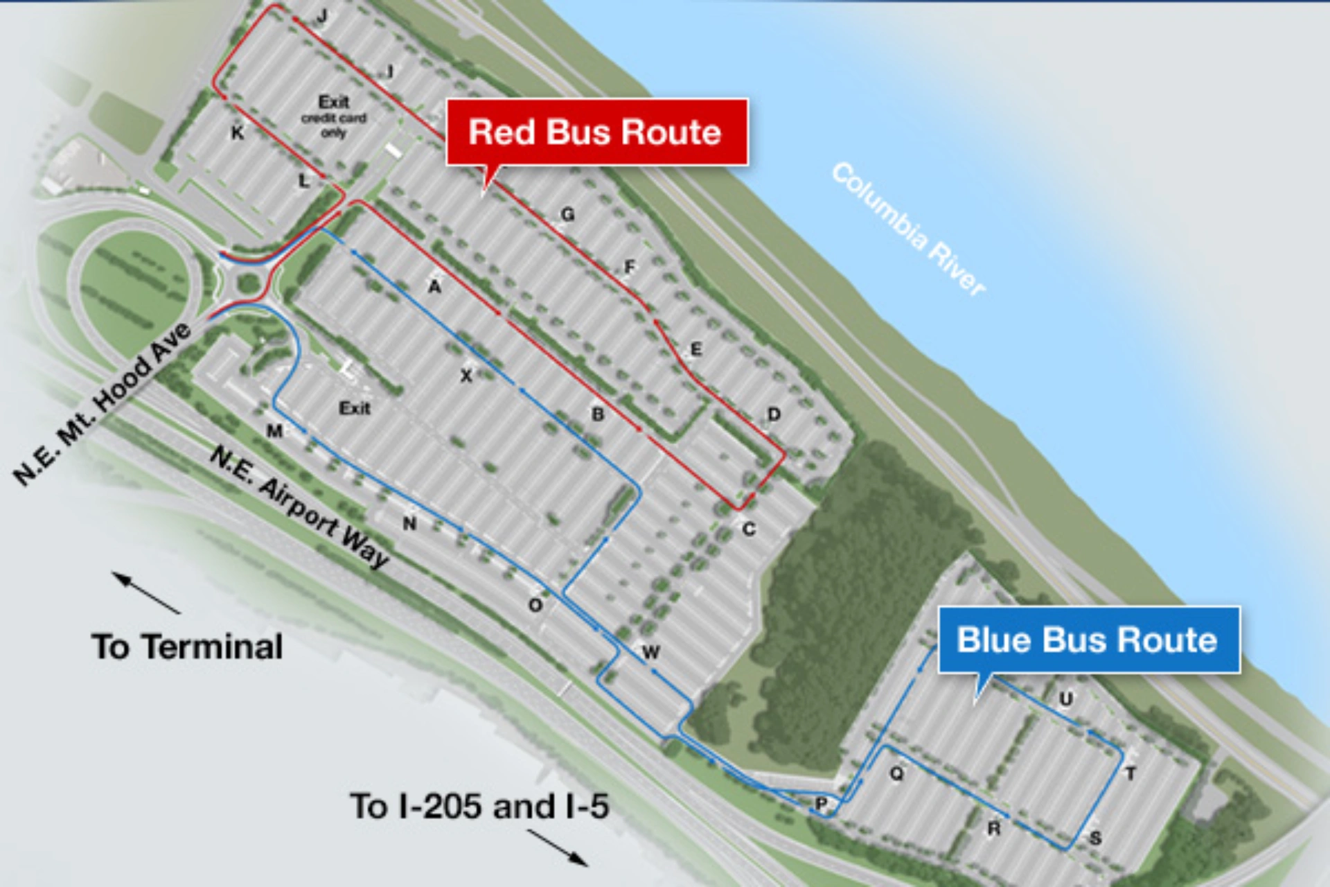 Portland International Airport Ground Transportation Map Bus Route 2025