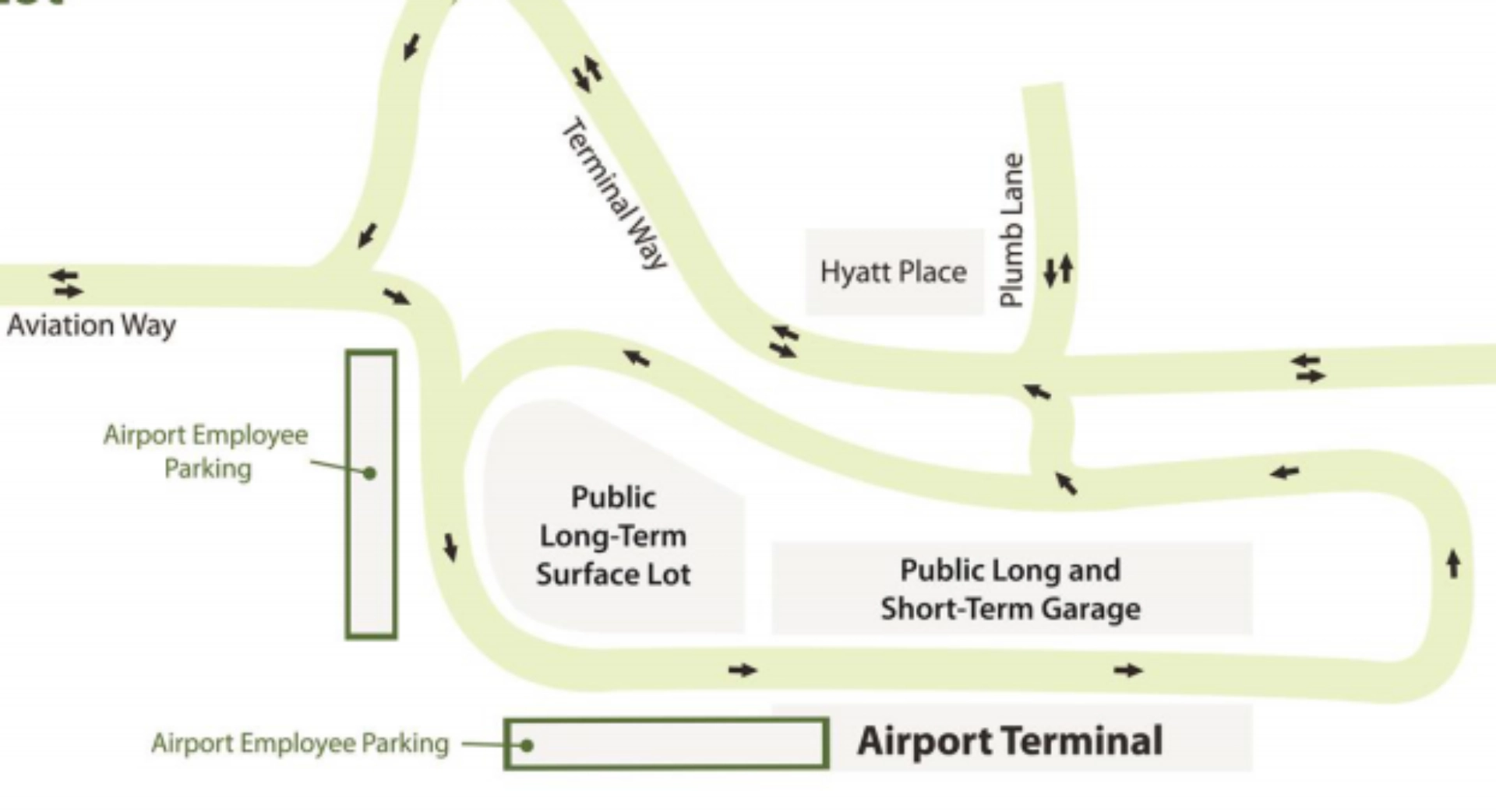 Reno Tahoe International Airport Parking Map 2025
