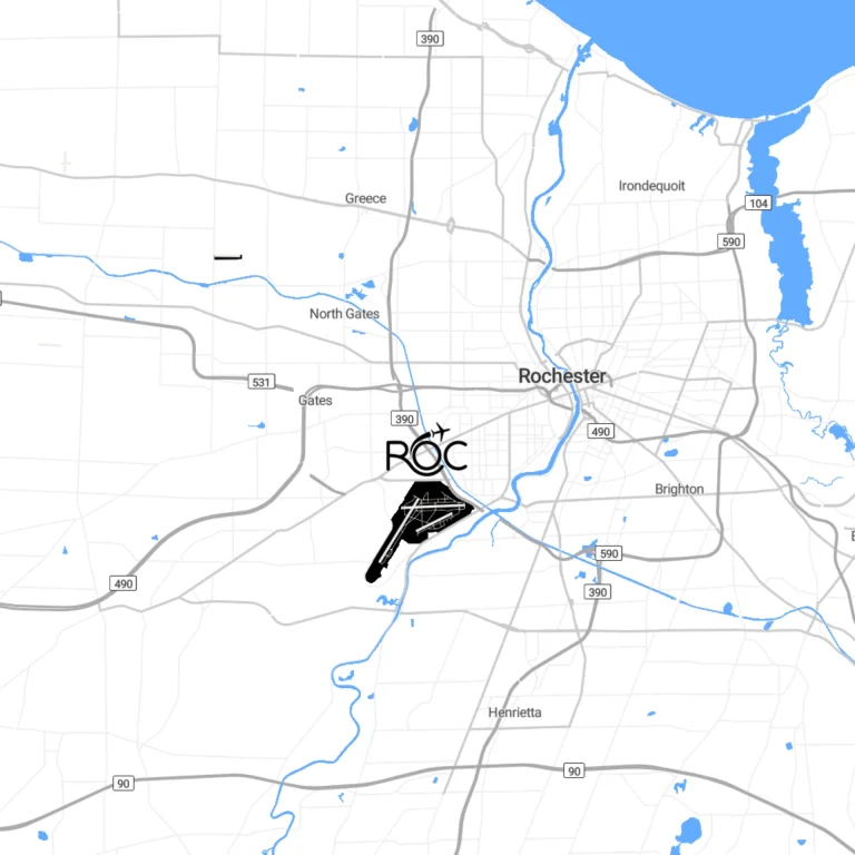 Rochester New York Airport Directions Map 2025