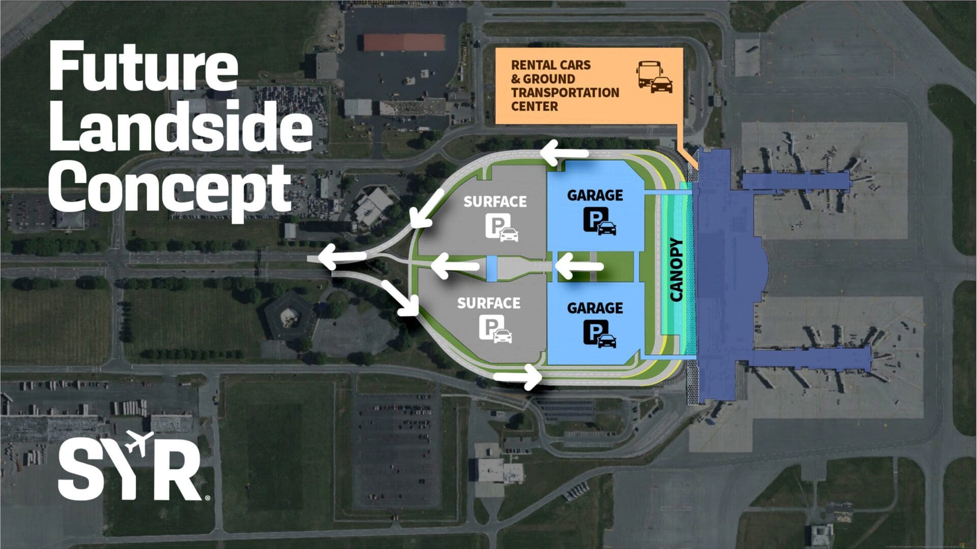 Table of Contents Syracuse Hancock International Airport Future Landside Parking Map 2025-2022