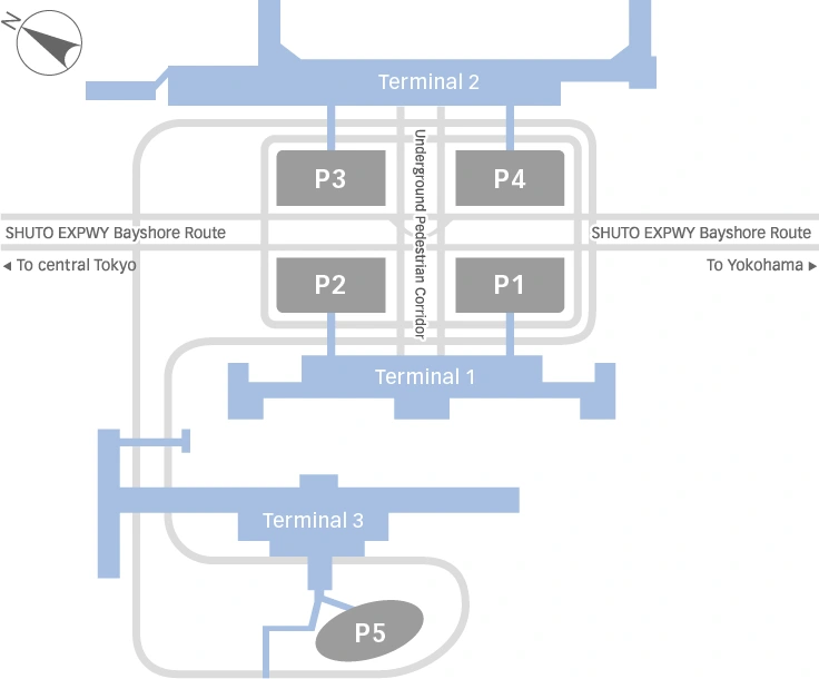 Tokyo Haneda International Airport Parking Map 2025