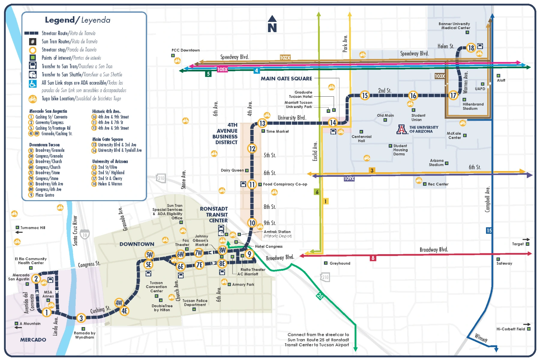 Table of Contents Tucson International Airport Bus Route Map 2025-2022
Tucson International Airport Ground Transportation Map