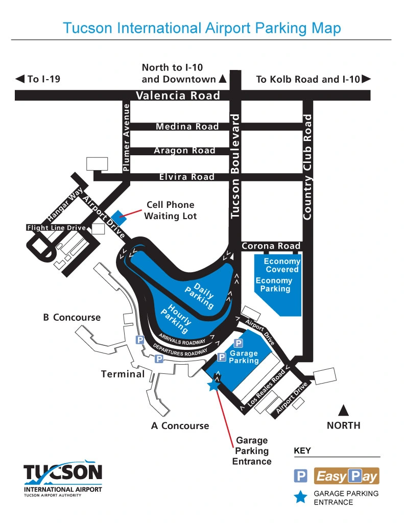 Table of Contents Tucson International Airport Parking Map 2025-2014